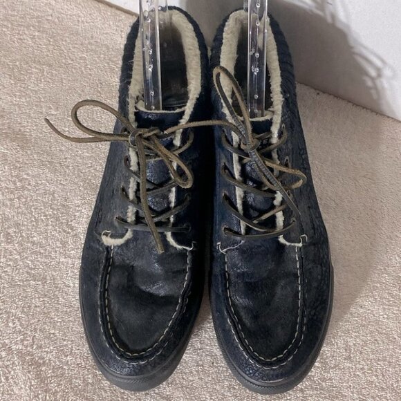 Sperry Top Siders Men's Bahama Lug Chukka Bomber Black Boot 11 - Picture 3 of 12